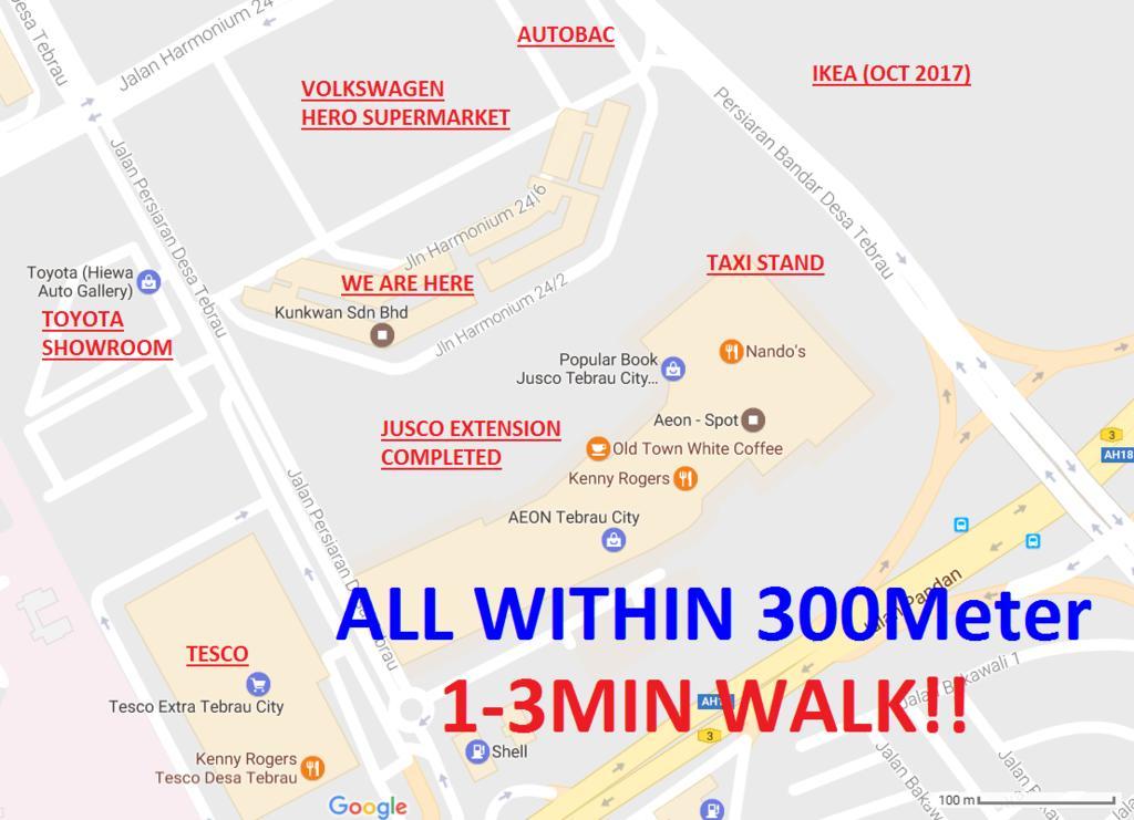 Homestay@Aeon Desa Tebrau Johor Bahru Eksteriør billede